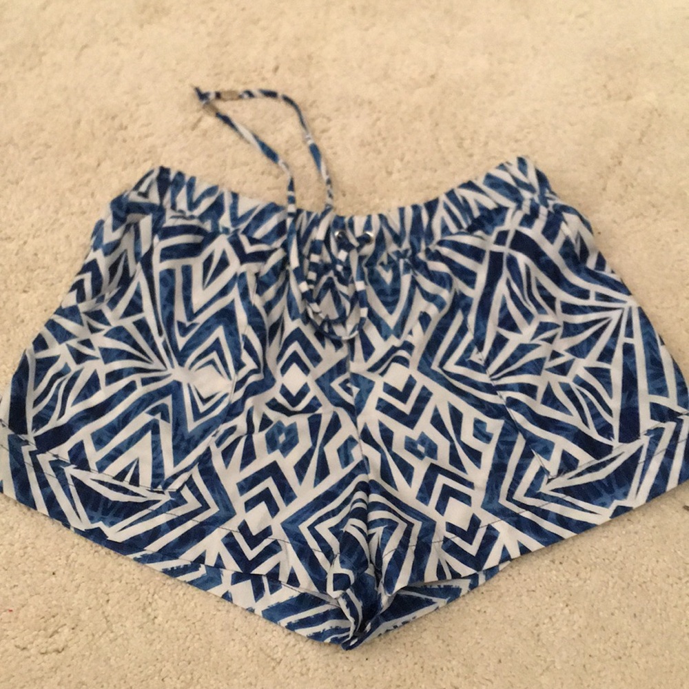 Blue  shorts